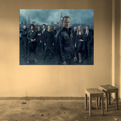 24 Live Another Day Characters Cast Tv Series Wall Art Print Poster