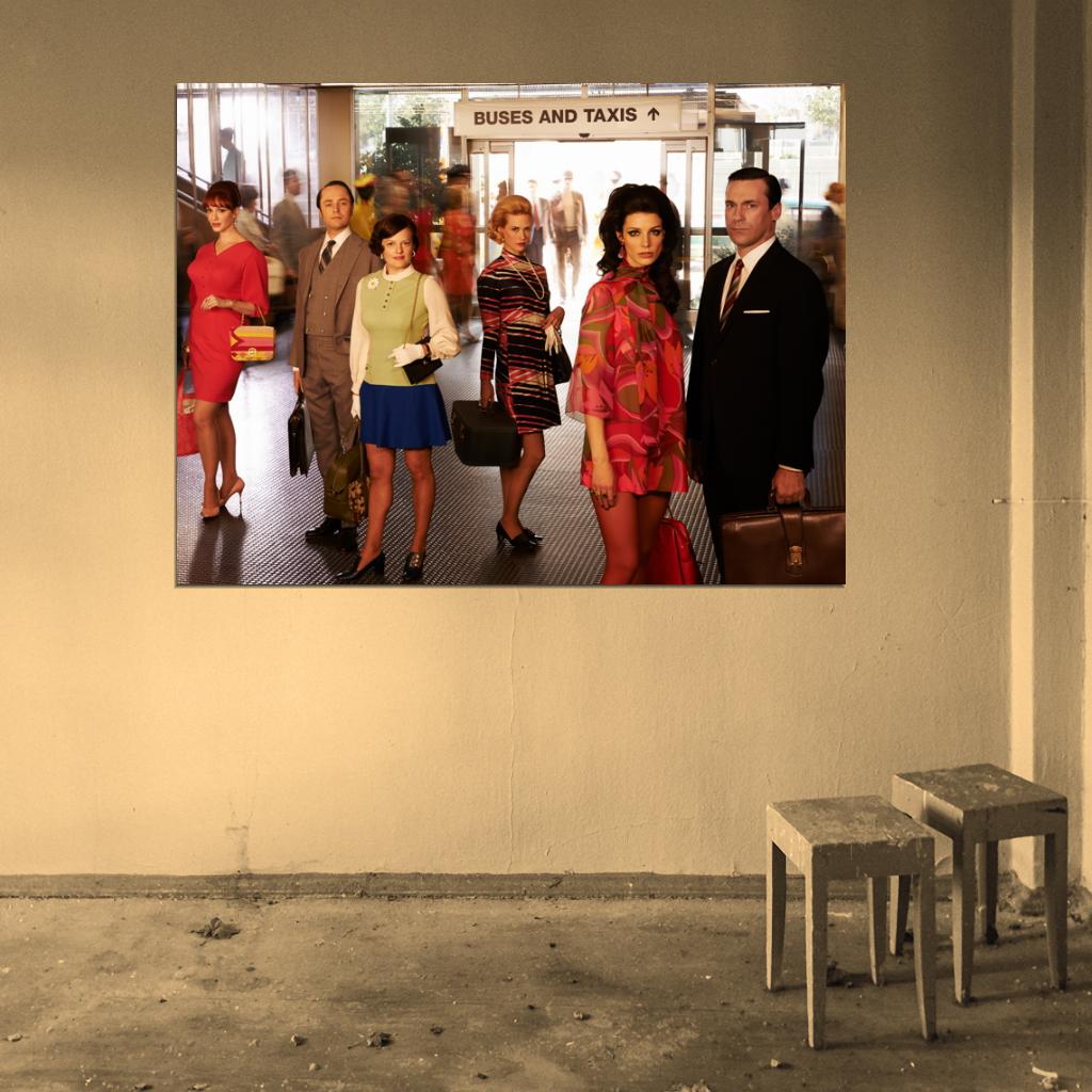 Mad Men Characters Cast Tv Series Wall Art Print Poster