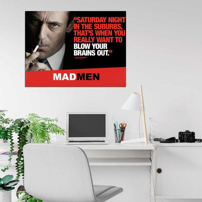 Mad Men Don Draper Tv Series Wall Art Print Poster