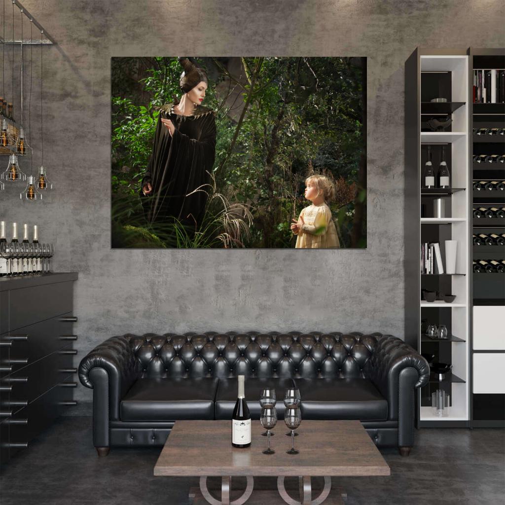 Maleficent Angelina Jolie Vivienne Jolie-Pitt Aurora Movie Wall Art Print Poster