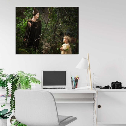 Maleficent Angelina Jolie Vivienne Jolie-Pitt Aurora Movie Wall Art Print Poster
