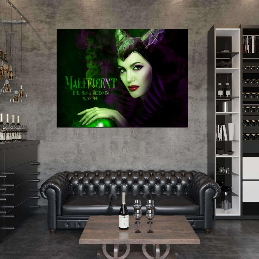 Maleficent Angelina Jolie Movie Wall Art Print Poster