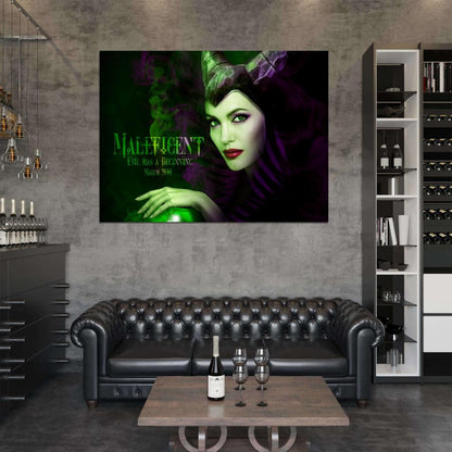 Maleficent Angelina Jolie Movie Wall Art Print Poster