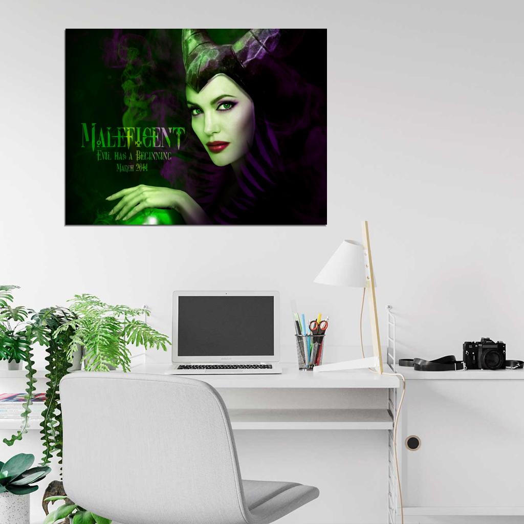 Maleficent Angelina Jolie Movie Wall Art Print Poster