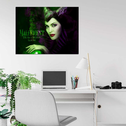 Maleficent Angelina Jolie Movie Wall Art Print Poster