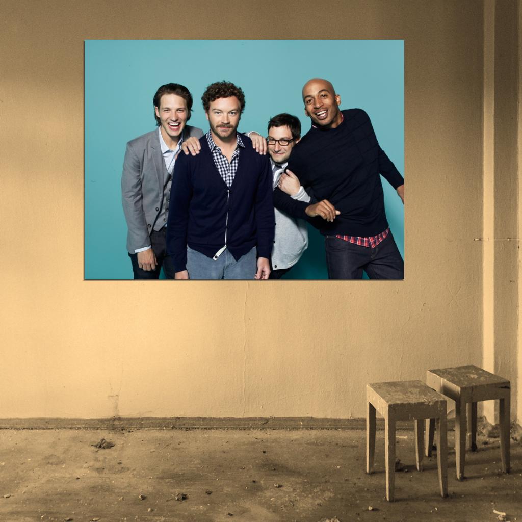 Men At Work Characters Cast Tv Series Wall Art Print Poster