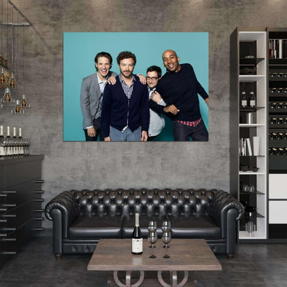 Men At Work Characters Cast Tv Series Wall Art Print Poster