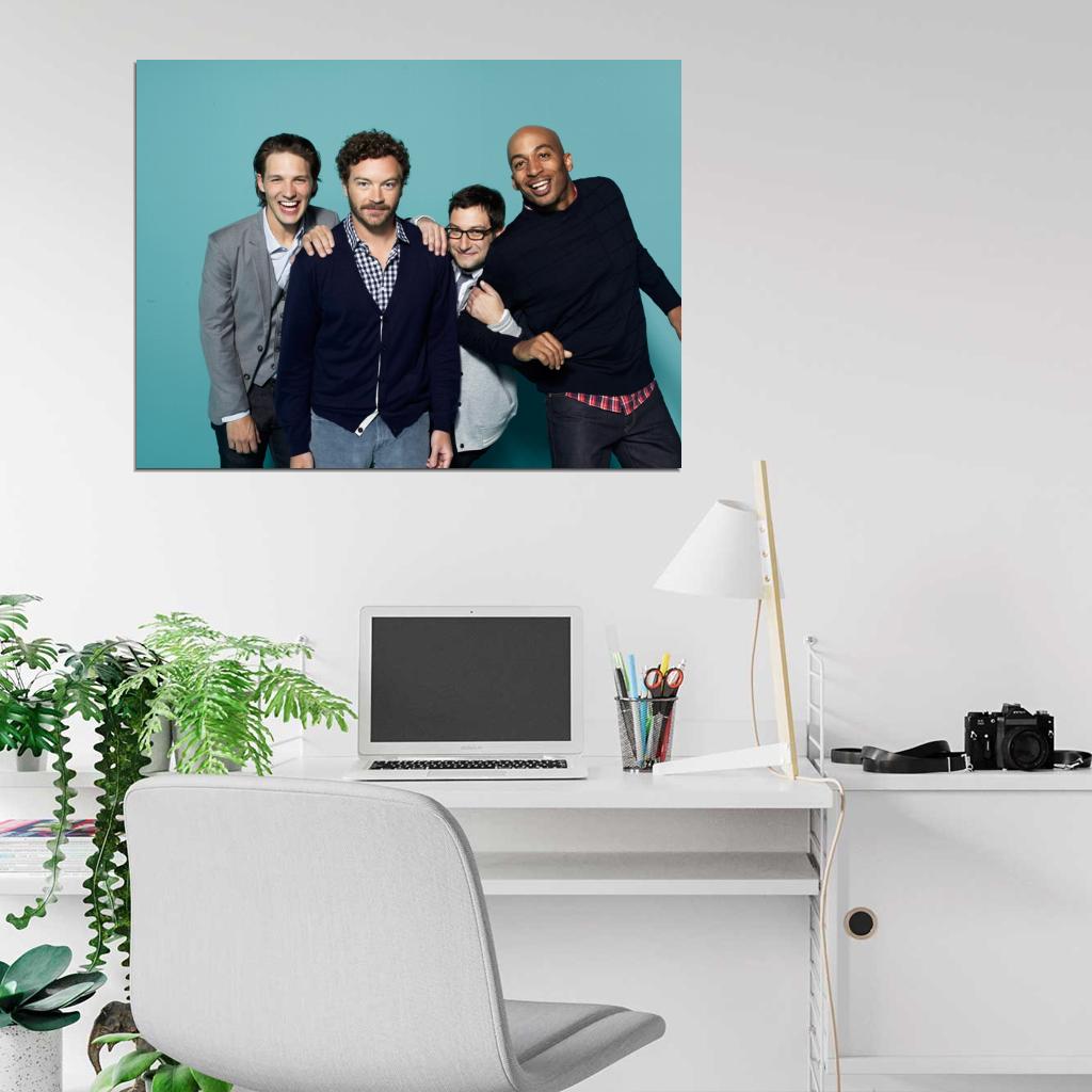 Men At Work Characters Cast Tv Series Wall Art Print Poster