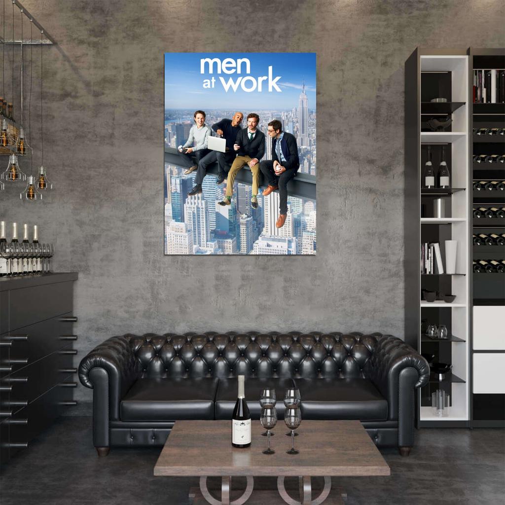 Men at Work Tv Series Wall Art Print Poster