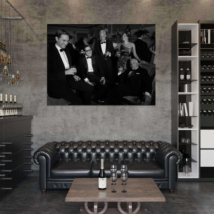 Mad Men Characters BW Wall Art Print Poster