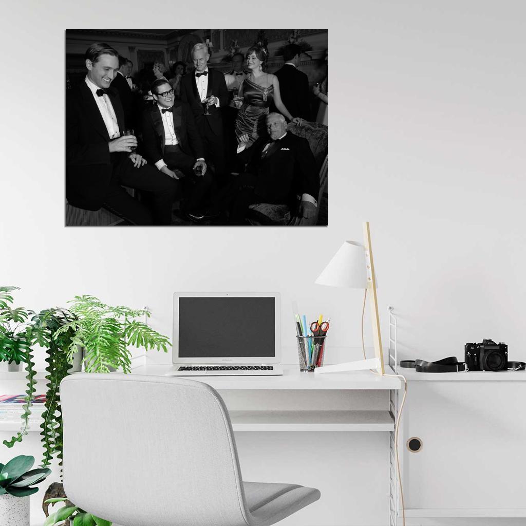 Mad Men Characters BW Wall Art Print Poster
