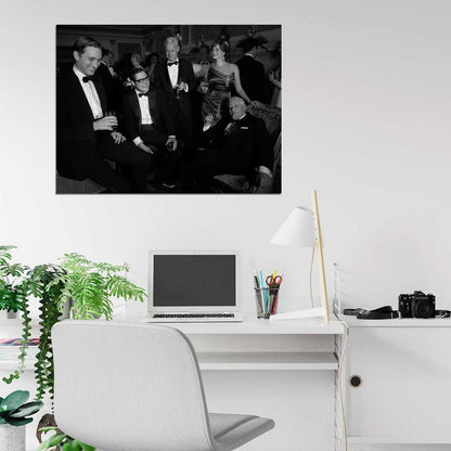 Mad Men Characters BW Wall Art Print Poster