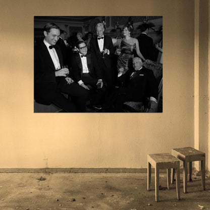Mad Men Characters BW Wall Art Print Poster