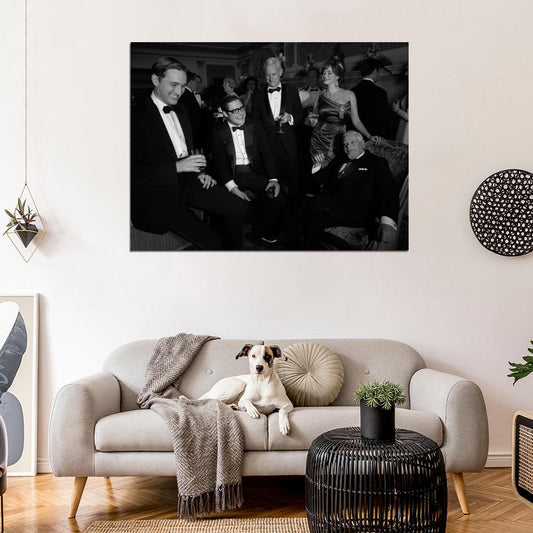 Mad Men Characters BW Wall Art Print Poster