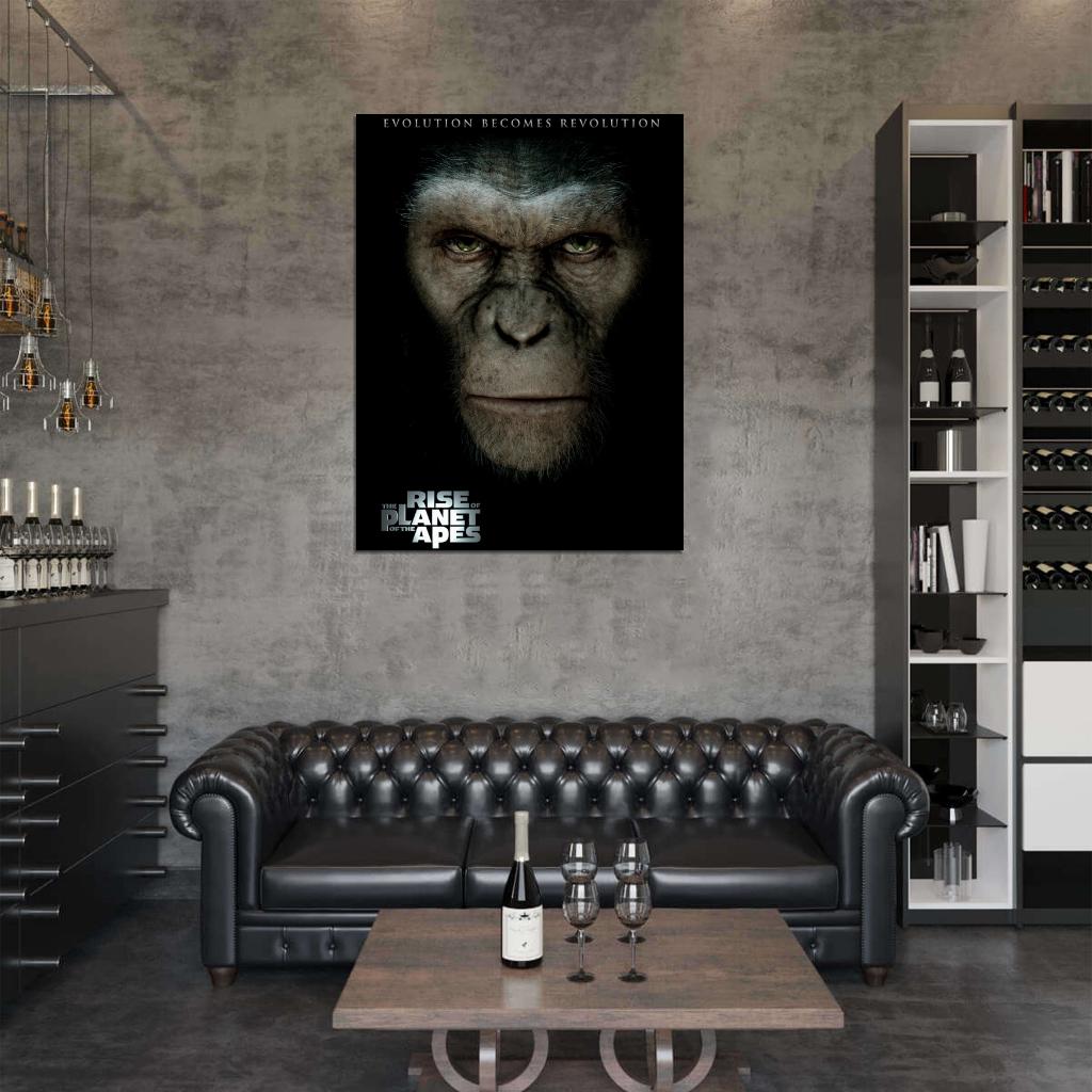 Rise Of The Planet Of The Apes Caesar Movie Wall Art Print Poster