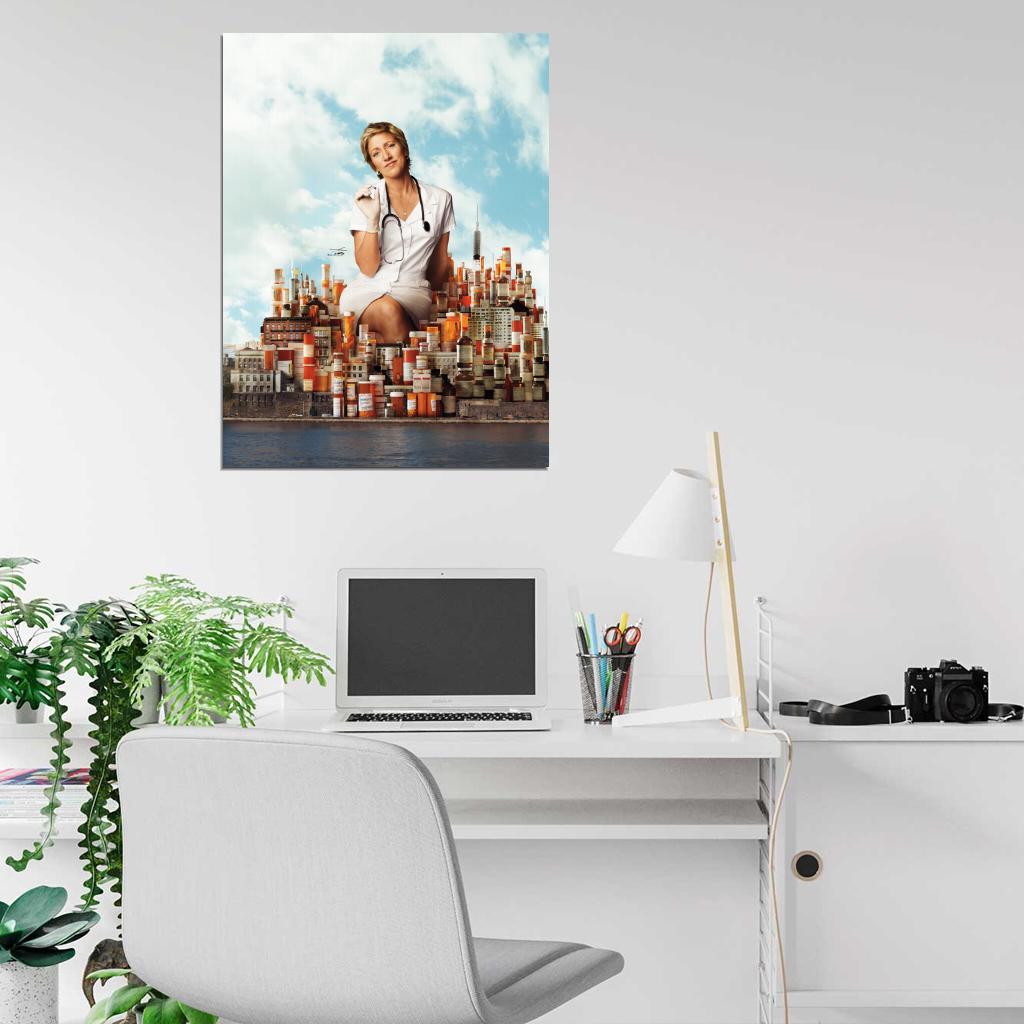 Nurse Jackie Tv Series Wall Art Print Poster