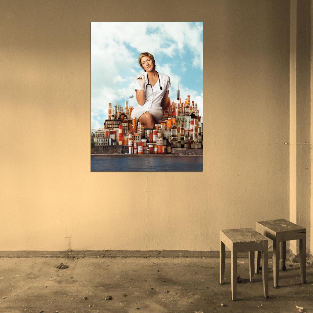 Nurse Jackie Tv Series Wall Art Print Poster
