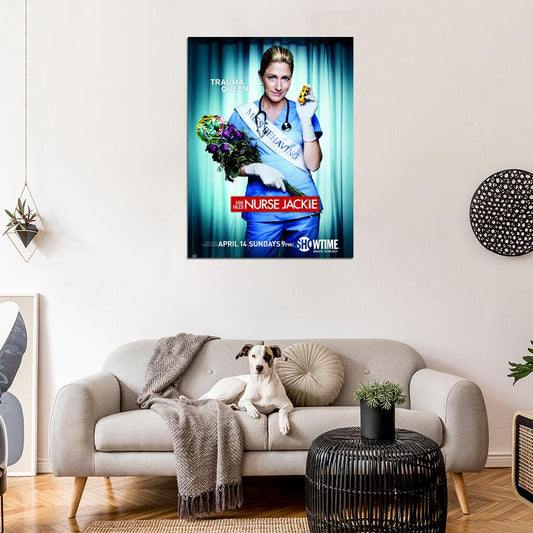 Nurse Jackie Edie Falco Tv Series Wall Art Print Poster