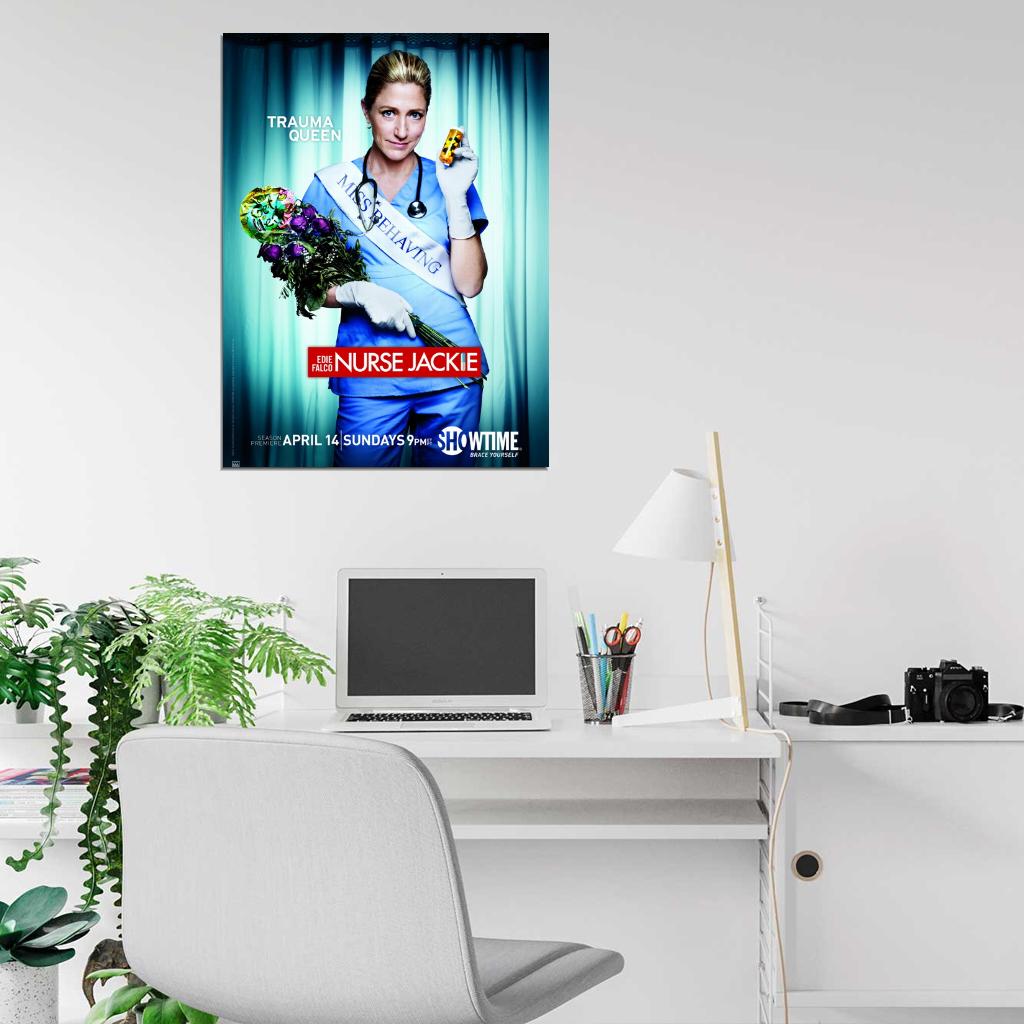 Nurse Jackie Edie Falco Tv Series Wall Art Print Poster