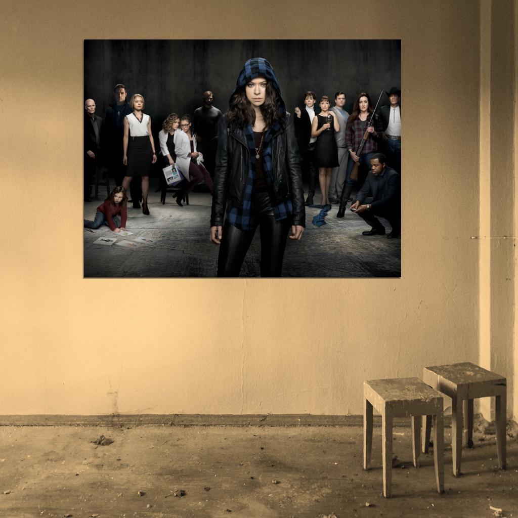 Orphan Black Characters Cast Tv Series Wall Art Print Poster