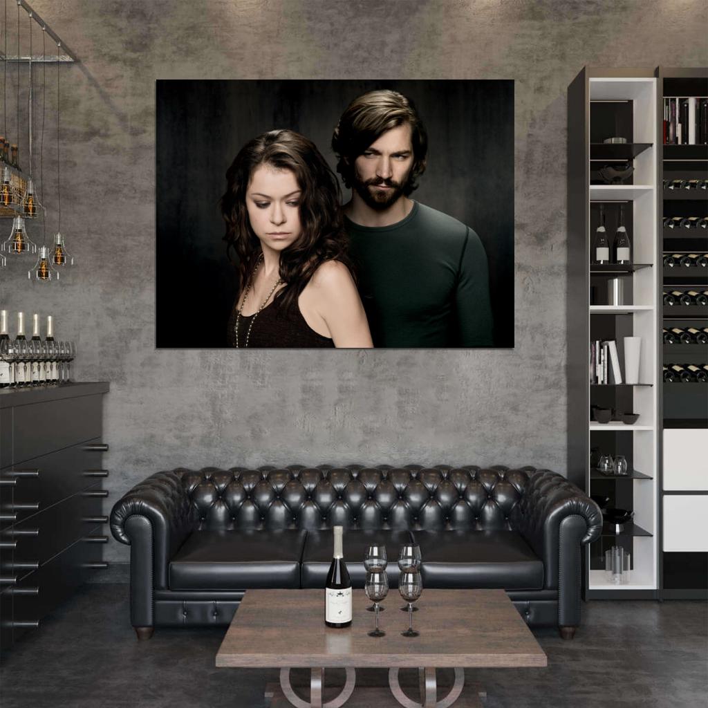 Orphan Black Sarah Manning Cal Morrison Tv Series Wall Art Print Poster