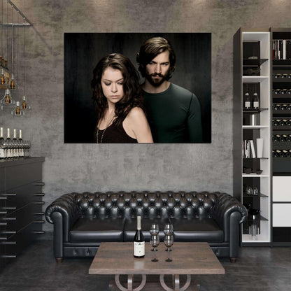 Orphan Black Sarah Manning Cal Morrison Tv Series Wall Art Print Poster