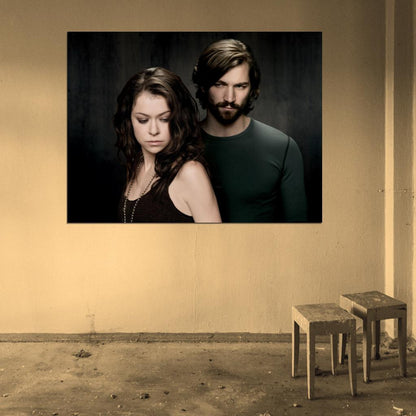Orphan Black Sarah Manning Cal Morrison Tv Series Wall Art Print Poster