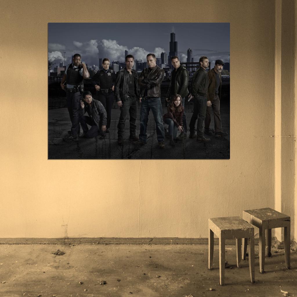 Chicago PD Characters Cast Tv Series Wall Art Print Poster