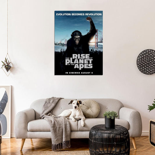 Rise Of The Planet Of The Apes Movie Wall Art Print Poster