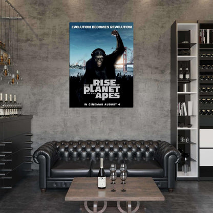 Rise Of The Planet Of The Apes Movie Wall Art Print Poster