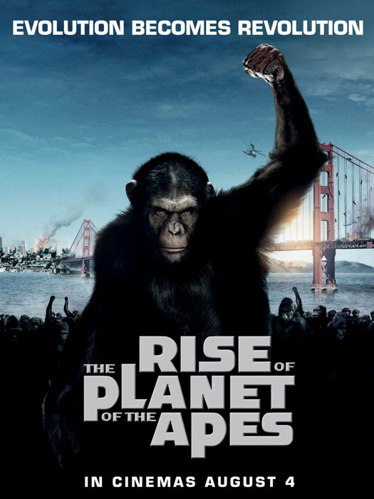Rise Of The Planet Of The Apes Movie Wall Art Print Poster