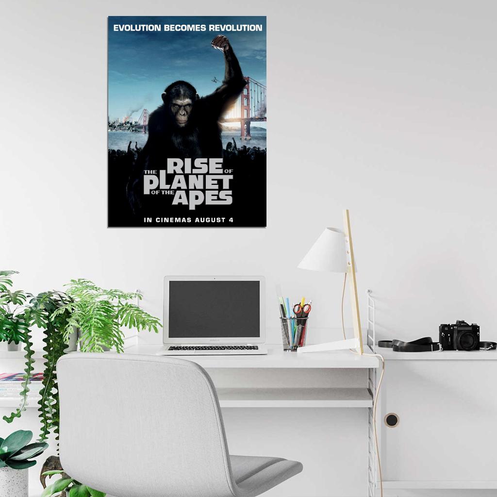 Rise Of The Planet Of The Apes Movie Wall Art Print Poster