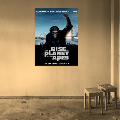 Rise Of The Planet Of The Apes Movie Wall Art Print Poster