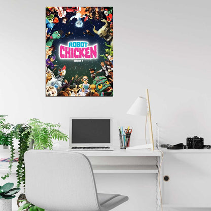 Robot Chicken Tv Series Wall Art Print Poster