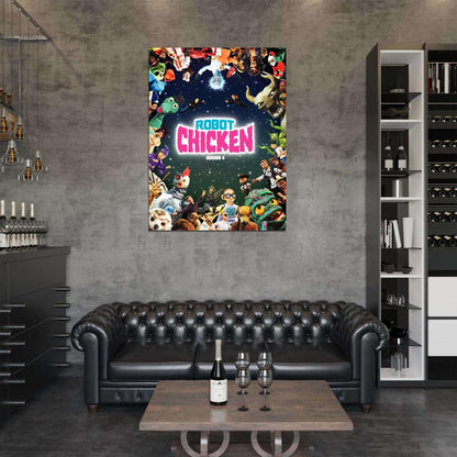 Robot Chicken Tv Series Wall Art Print Poster