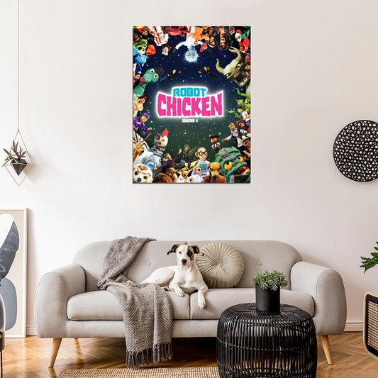 Robot Chicken Tv Series Wall Art Print Poster