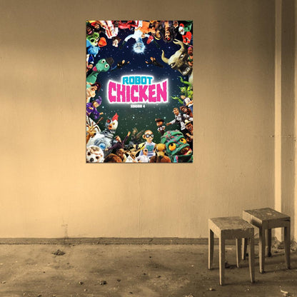 Robot Chicken Tv Series Wall Art Print Poster