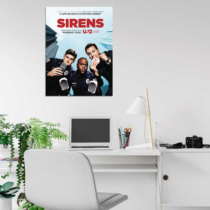 Sirens Tv Series Wall Art Print Poster