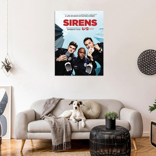 Sirens Tv Series Wall Art Print Poster