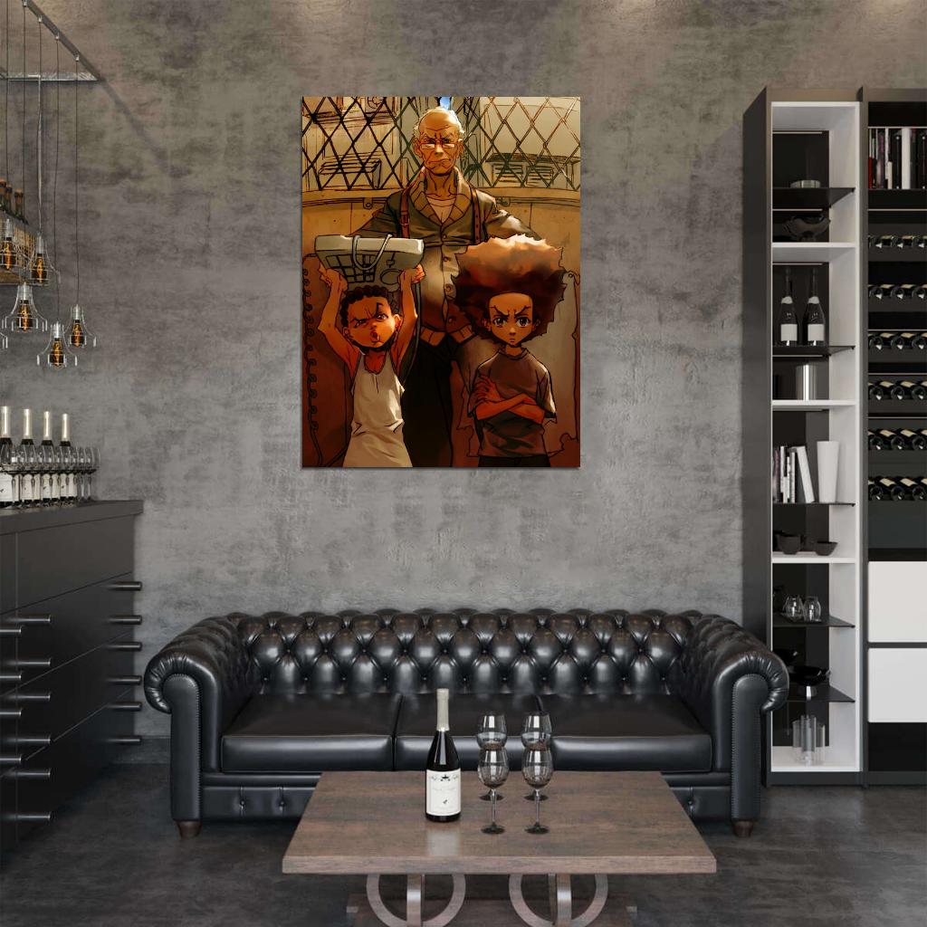 The Boondocks Anime Tv Series Art Wall Art Print Poster