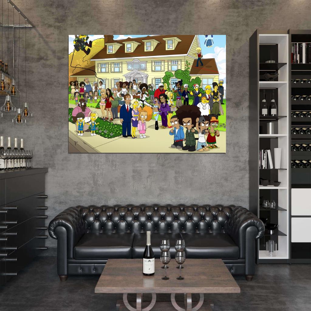The Boondocks Cool Cartoon Art Tv Series Wall Art Print Poster