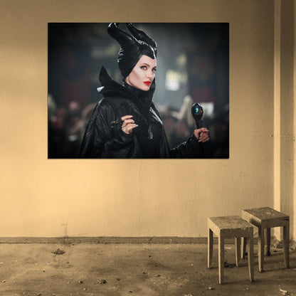 Maleficent Angelina Jolie Movie Wall Art Print Poster