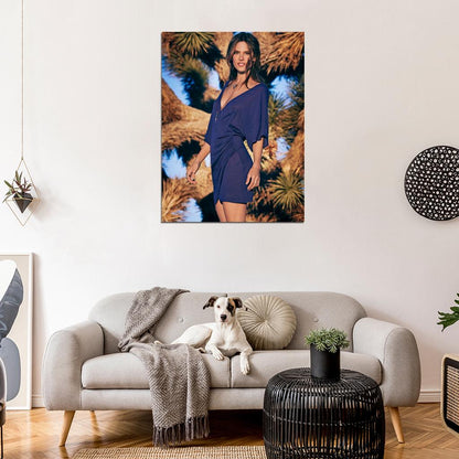 Alessandra Ambrosio Model Wall Art Print Poster
