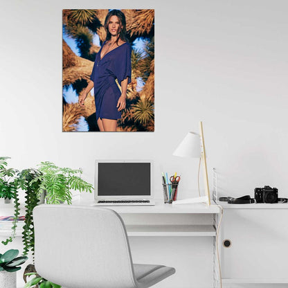 Alessandra Ambrosio Model Wall Art Print Poster