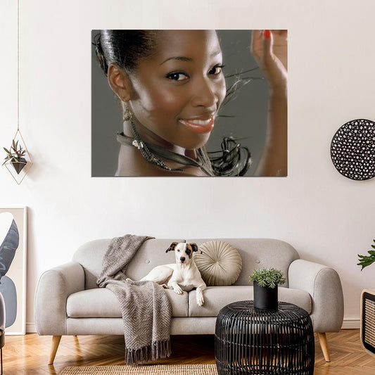 Jamelia Portrait Beautiful Smile R&B Singer Music Wall Art Print Poster