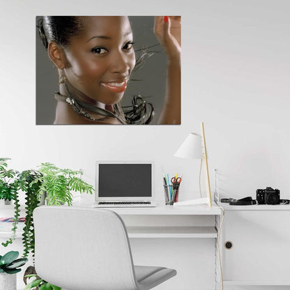 Jamelia Portrait Beautiful Smile R&B Singer Music Wall Art Print Poster
