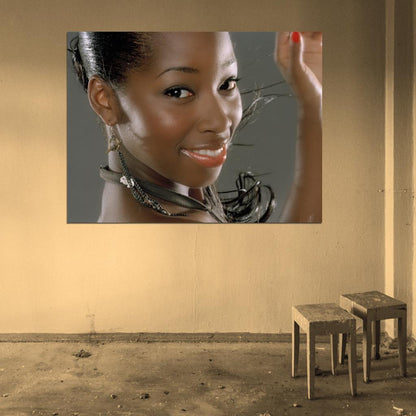 Jamelia Portrait Beautiful Smile R&B Singer Music Wall Art Print Poster