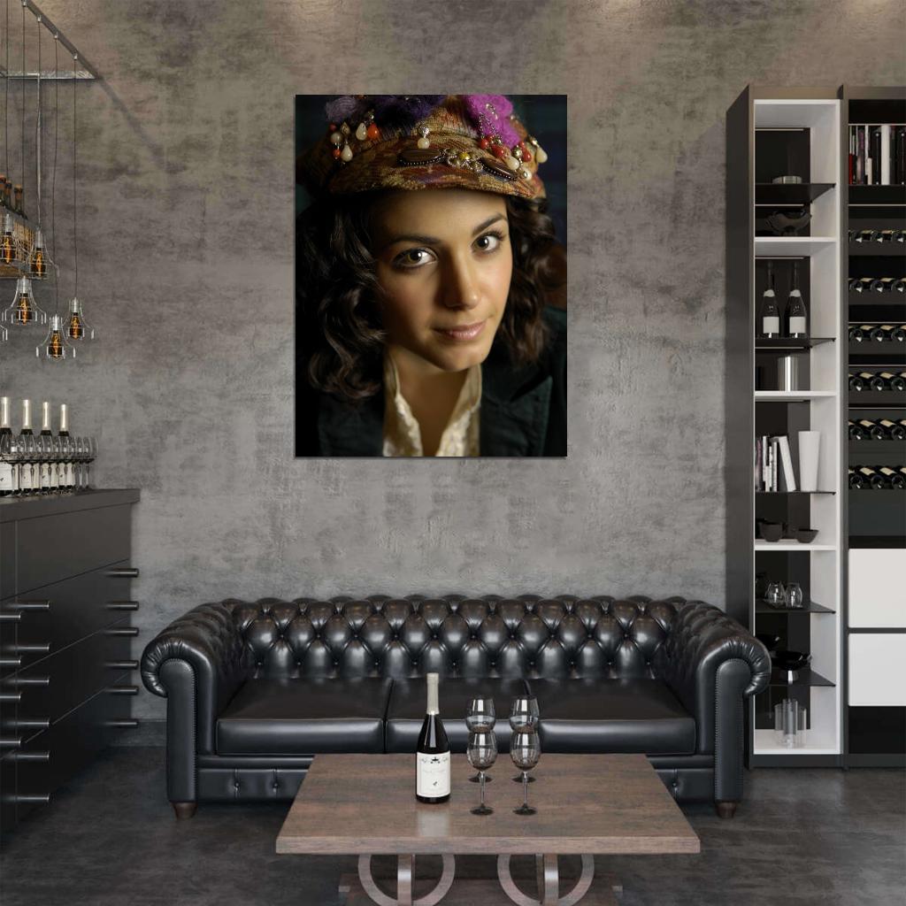 Katie Melua Portrait Blues Jazz Singer Music Wall Art Print Poster