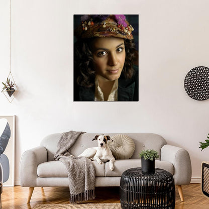 Katie Melua Portrait Blues Jazz Singer Music Wall Art Print Poster