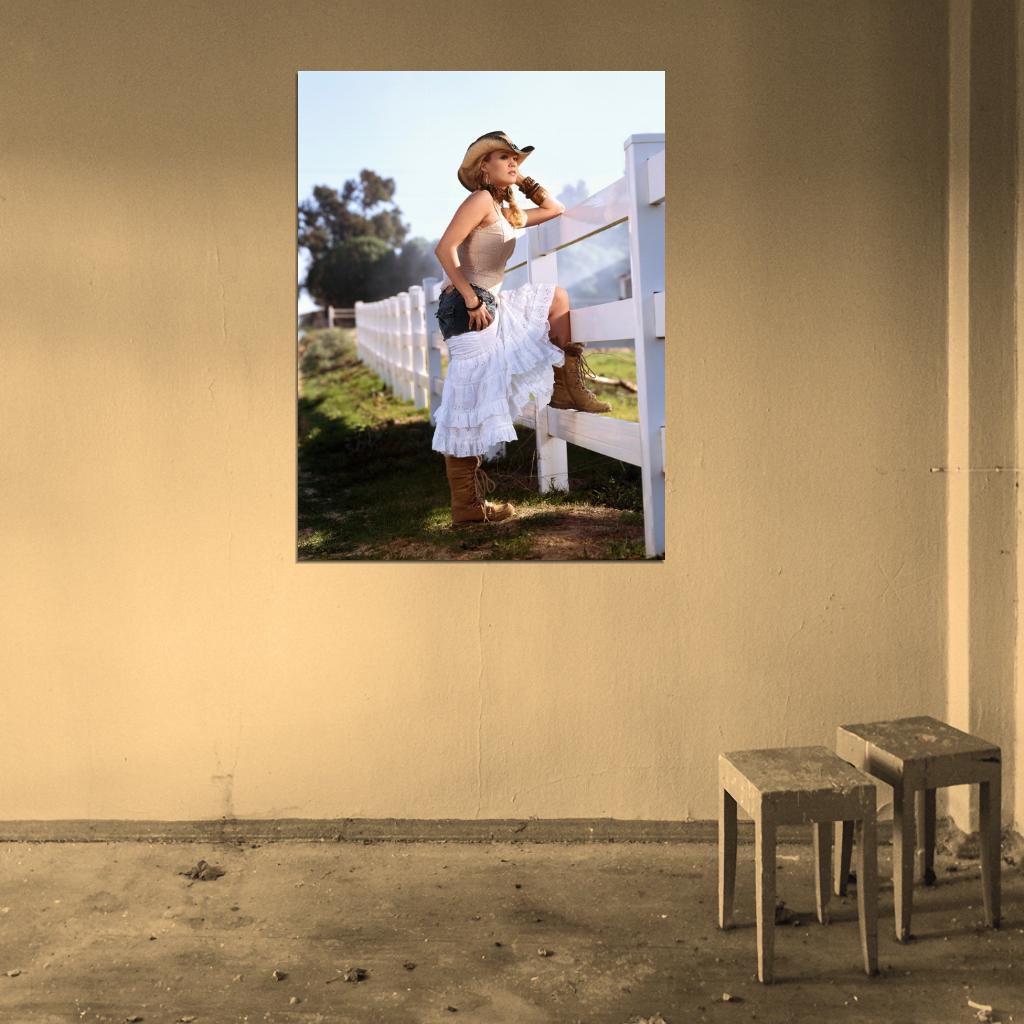 Carrie Underwood Country Pop Music Singer Wall Art Print Poster